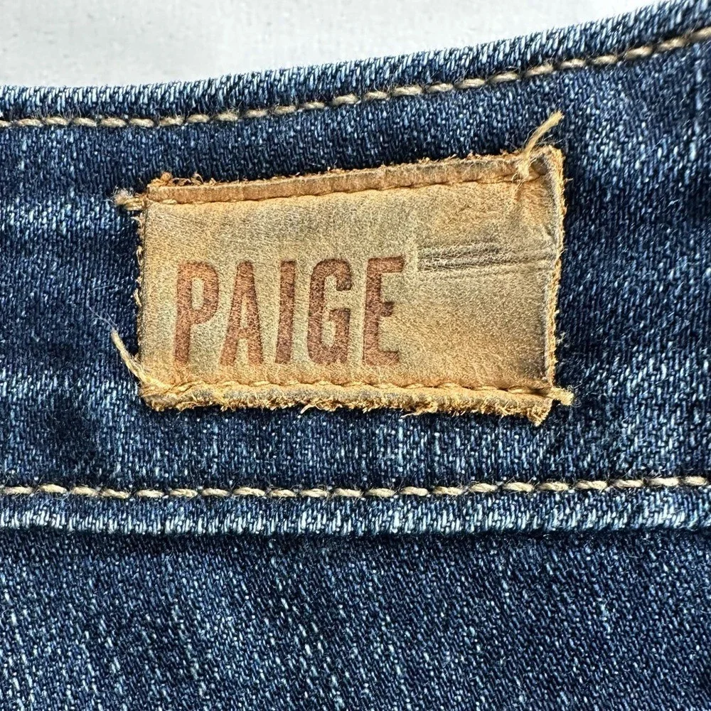 EUC PAIGE Jimmy Jimmy Cropped jeans in Rosalie‎ wash - size 27